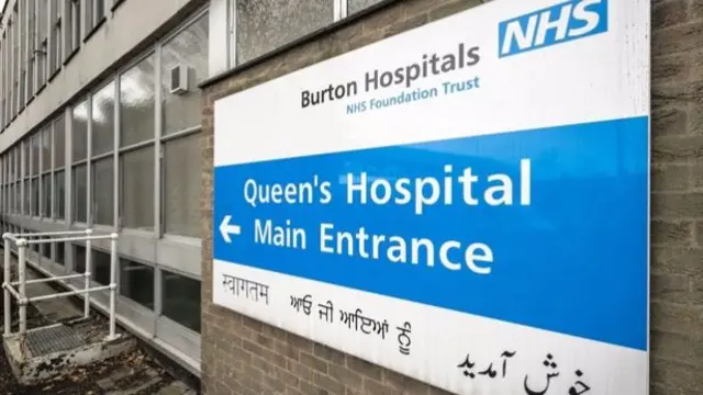 Burton Queen's Hospital entrance