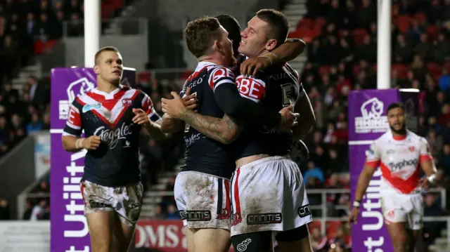 Sydney Roosters celebrate