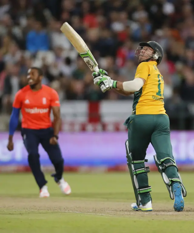 AB De Villiers is caught out