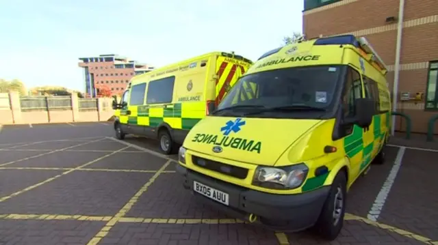 West Midlands ambulances'