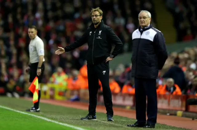 Claudio Ranieri at Anfield