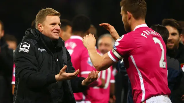 Eddie Howe at full-time