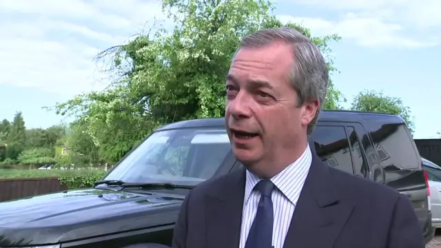 UKIP leader Nigel Farage