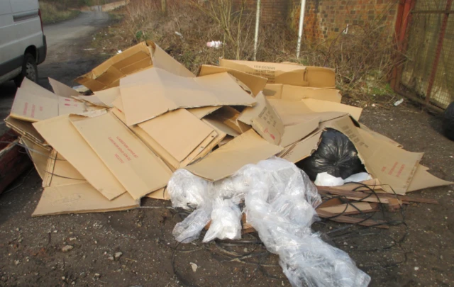 Fly-tipping in south Derbyshire