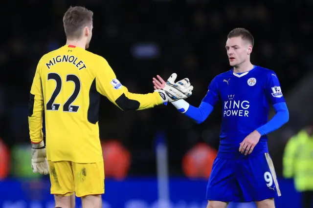 Jamie Vardy at full-time