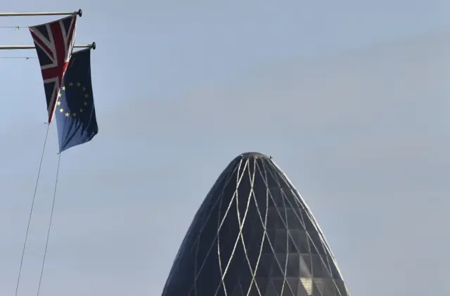 Thetop of the Gherkin building in central London