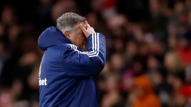 Sam Allardyce looks dejected