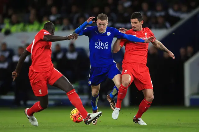 Jamie Vardy in action