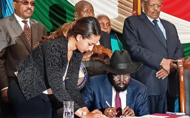 Signing of peace deal