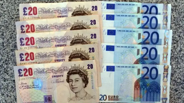 Euro and Pound notes