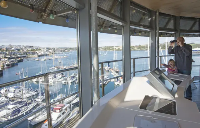 National Maritime Museum Cornwall Look-out. Pic: NMMC