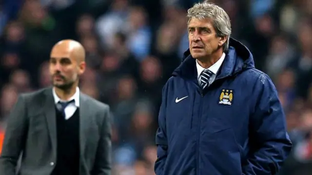 Pep Guardiola and Manuel Pellegrini