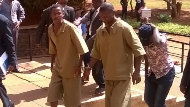 Two Zimbabwe army officers arrive in court