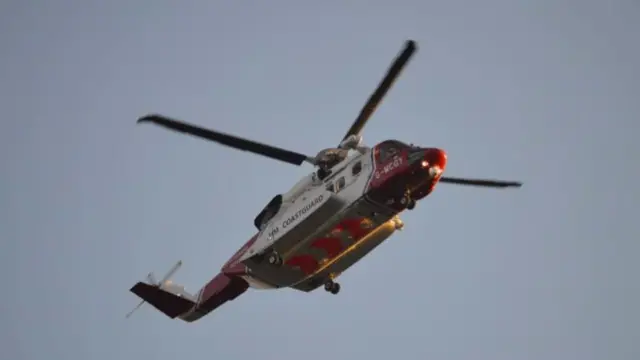 Rescue helicopter. Pic: Andrew Segal