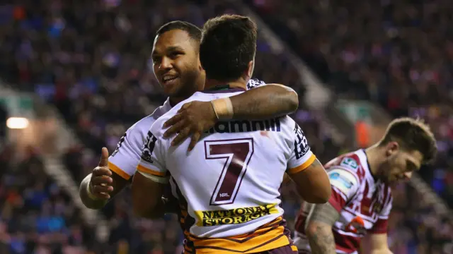 Brisbane Broncos celebrate