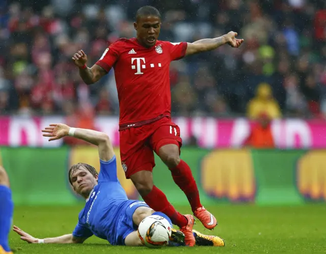 Douglas Costa of Bayern Munich