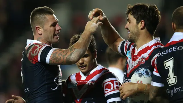 Sydney Roosters celebrate