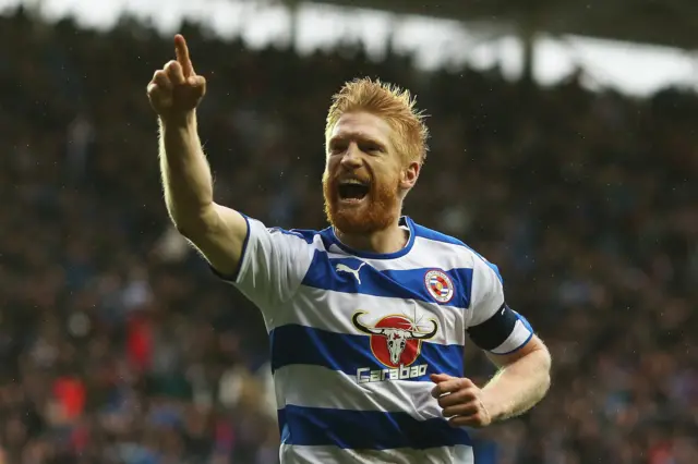 Paul McShane of Reading celebrates