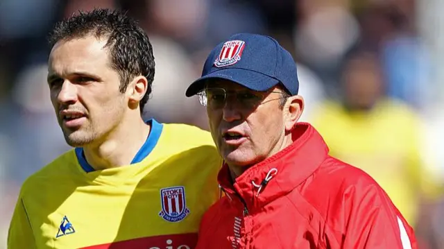 Tony Pulis and Matt Etherington