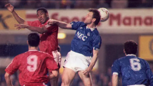 Liverpool and Everton in the FA Cup of 1991