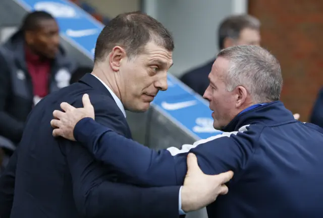 Slaven Bilic and Paul Lambert