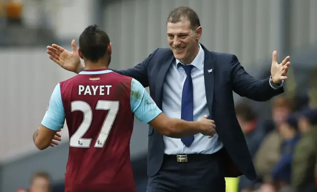 Dimitri Payet and Slaven Bilic