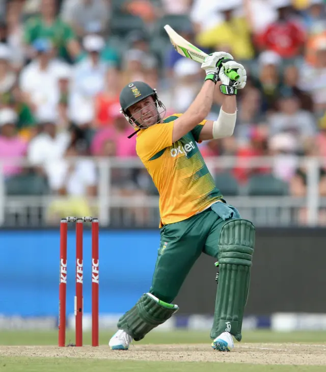 AB De Villiers in bat for South Africa