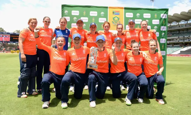 England women celebrate