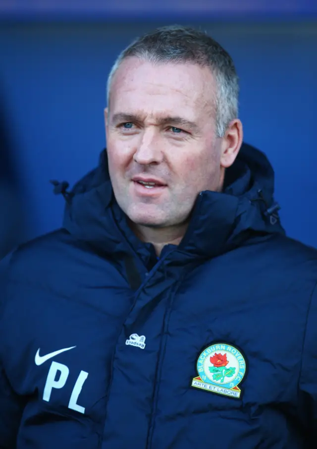 Blackburn Rovers manager Paul Lambert