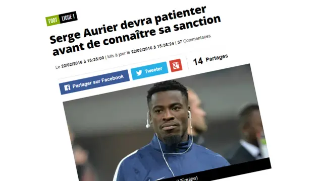 L'equipe site screengrab