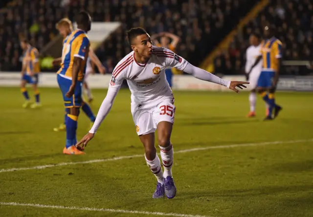 Jesse Lingard celebrates