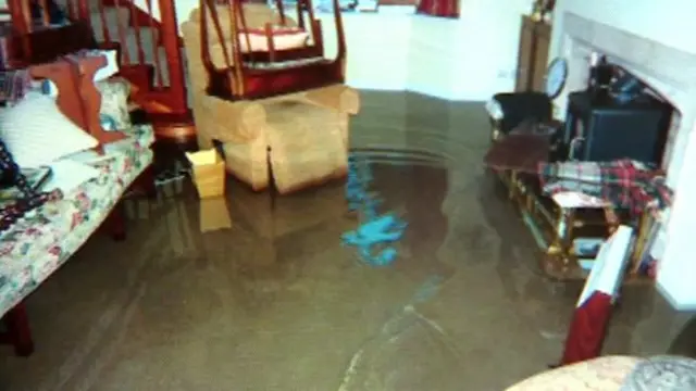 flooded home