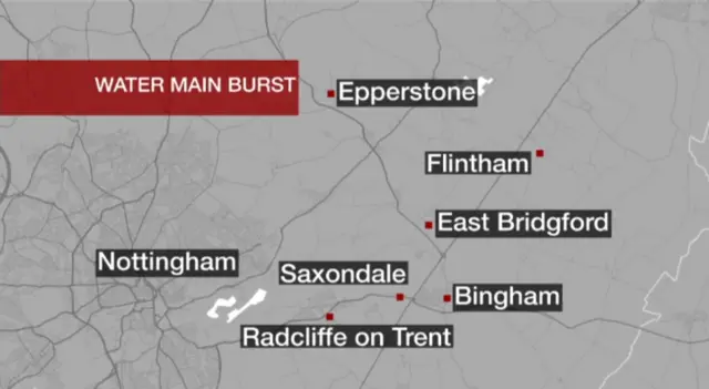 Pipe burst map