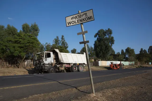 Destroyed truck