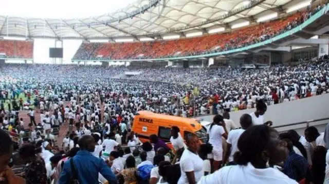 Crowd of job-seekers