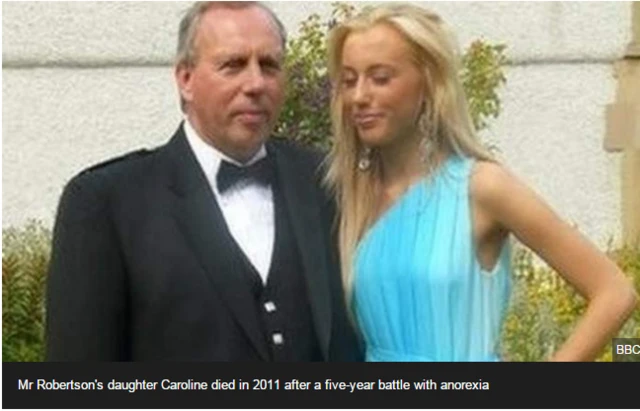 Dennis Robertson and his late daughter Caroline