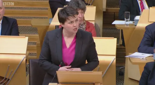 Scottish Conservative leader Ruth Davidson