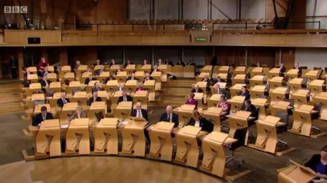 The Holyrood chamber