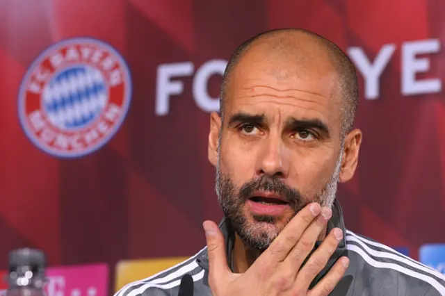 Bayern Munich boss Pep Guardiola