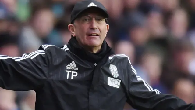 West Brom manager Tony Pulis