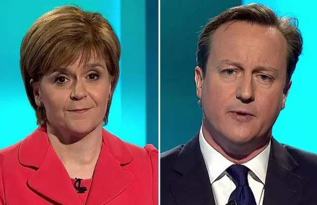 Nicola Sturgeon and David Cameron