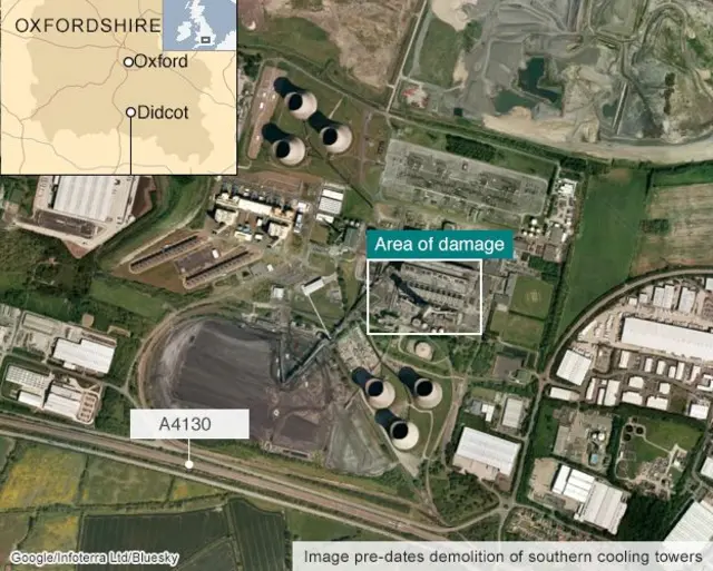 Didcot power station map