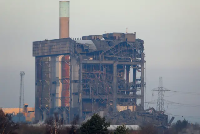 Didcot Power Station A following building collapse