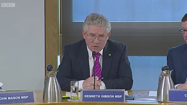 Finance Committee convener Kenneth Gibson