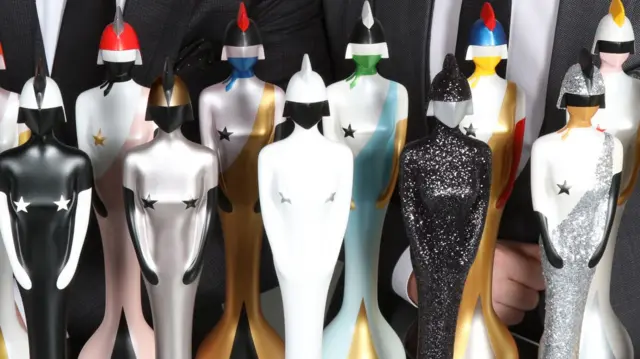 Brit award trophies