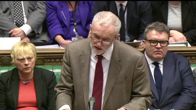 Jeremy Corbyn at PMQs