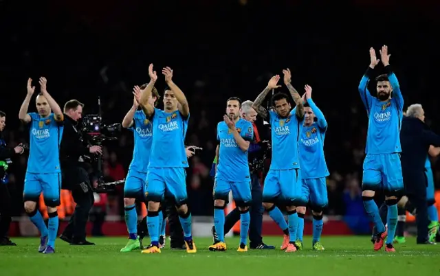 Barcelona celebrate victory