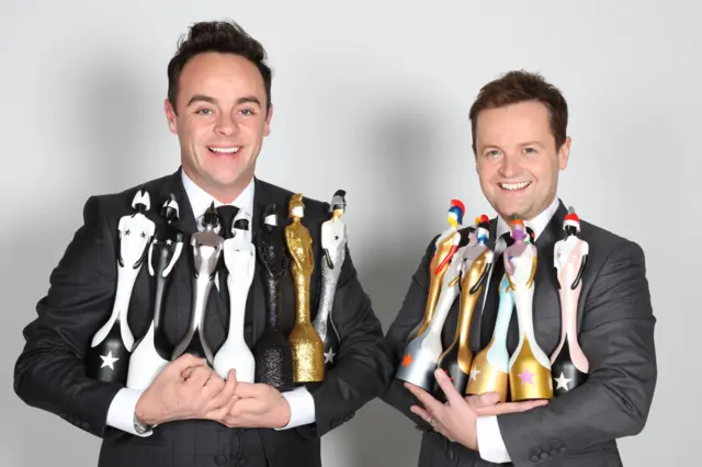 Ant and Dec with the 2016 Brit Awards