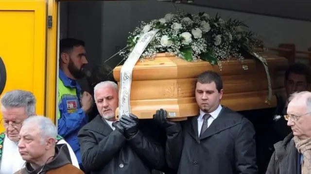 Mr Regeni's funeral