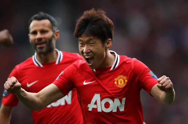 Park Ji Sung when he played for Manchester United